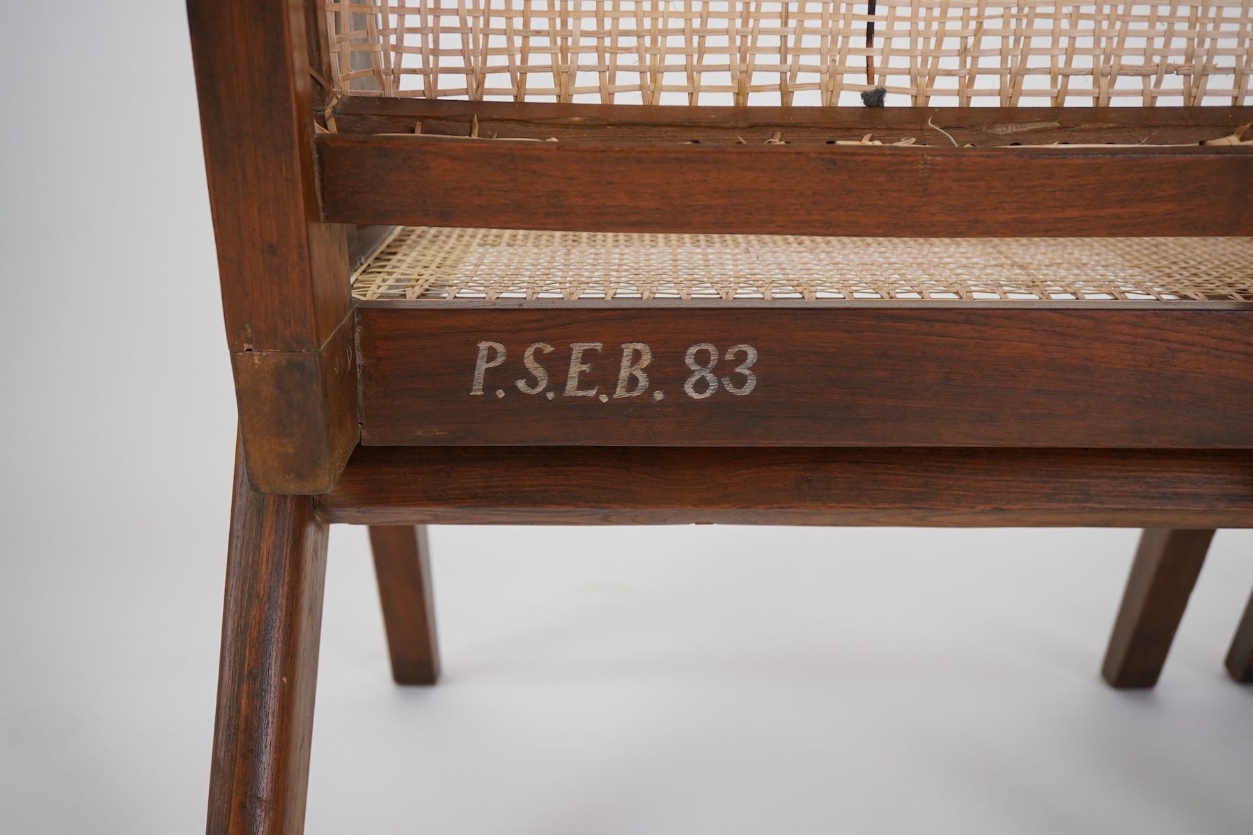 Pierre Jeanneret (Swiss, 1896-1967) for Chandigarh: A pair of cashew 'Easy' armchairs PJ-010105A